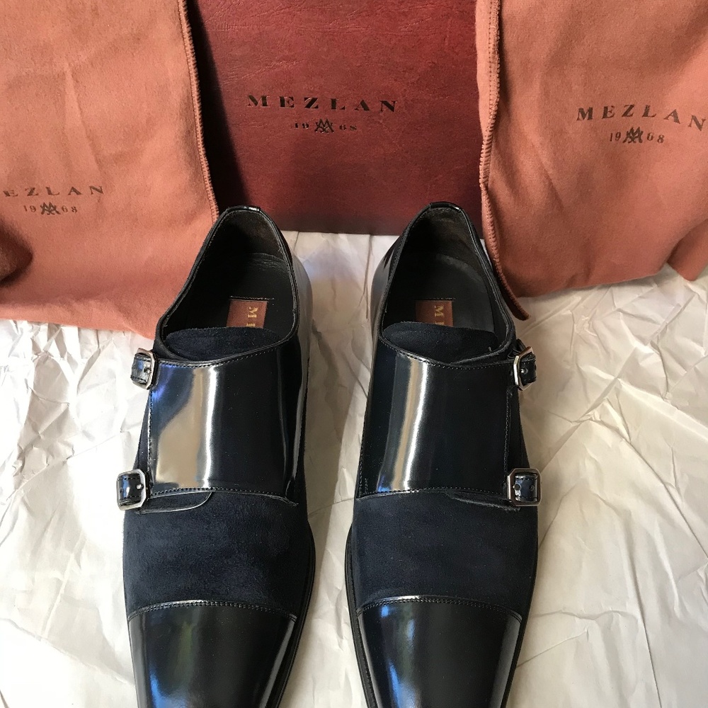 Mezlan shoes, worn once, leather and suede-No Return!